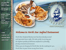 Tablet Screenshot of northstarseafoodrestaurant.com